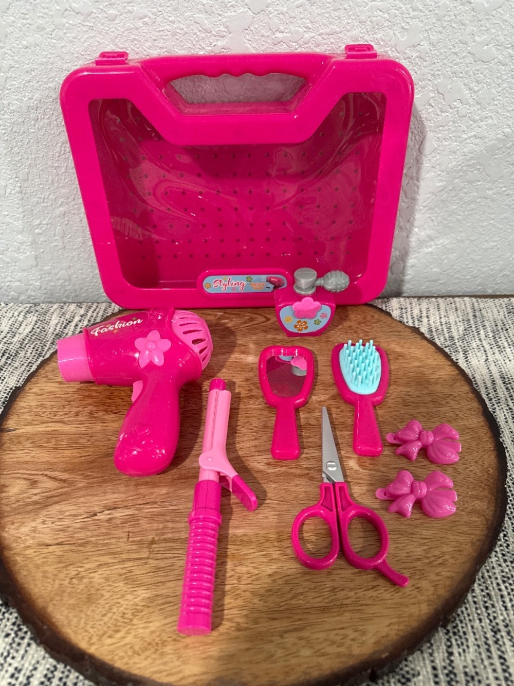 Styling Beauty Hair Dressing Playset in a portable carrying case